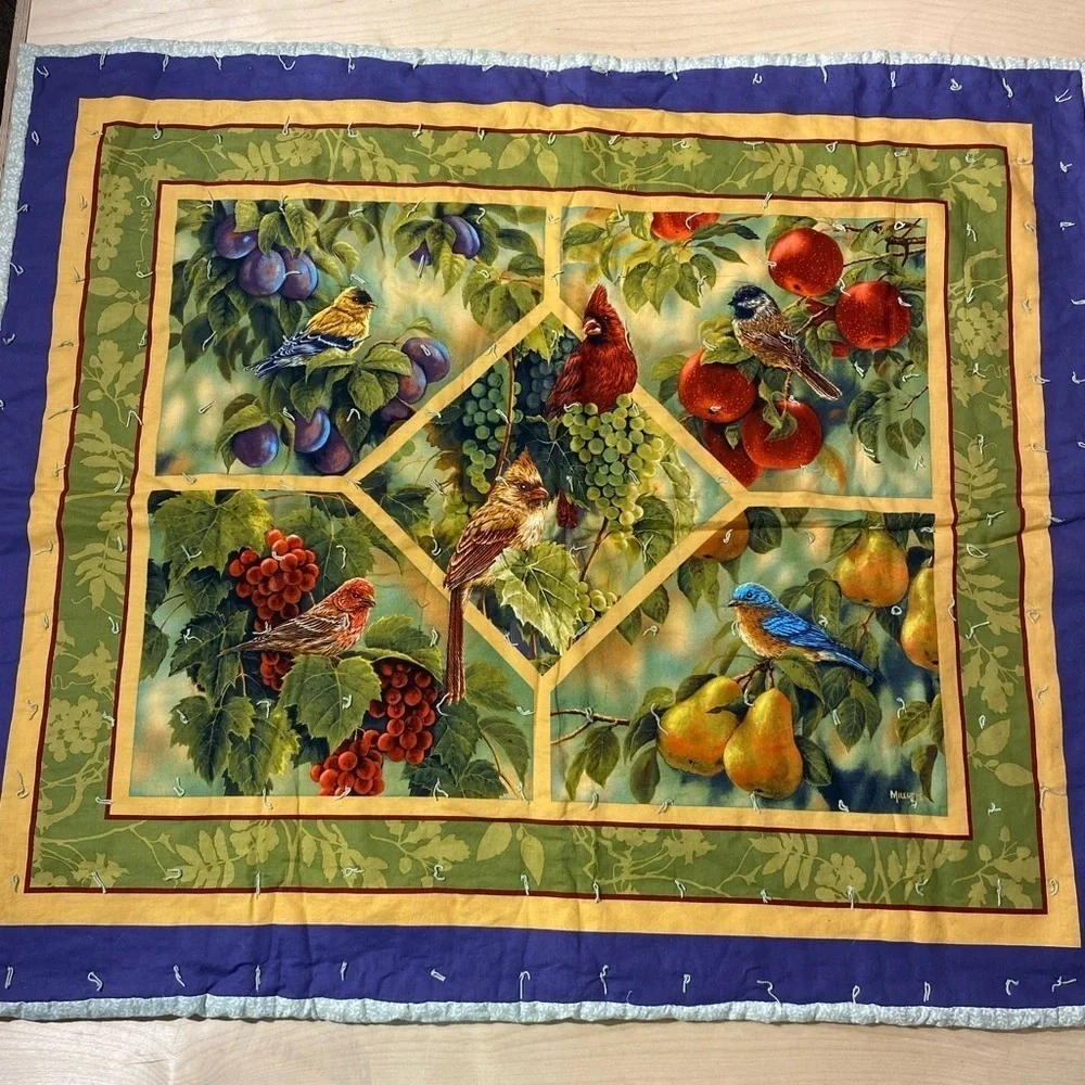 Hand Crafted Quilt Lap Blanket 34” x 40” (BJ)